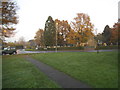 Woodstock Lane North looking towards St Mary