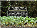 Station Road sign