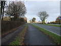 Cycle track beside the A59