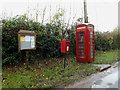 TM1583 : Telephone Box & Dickleburgh Road Postbox by Geographer