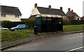 Bus shelter and litter bin, The Gorse, Coleford