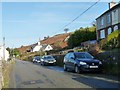 The Waunfawr - Llanrug road at Ceunant