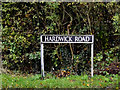 TM2087 : Hardwick Road sign by Geographer