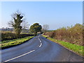 The road west from the bend at Park Farm track junction 