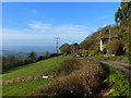 The road out of Llanishen, with views