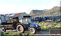 Muddy tractor at Penmount