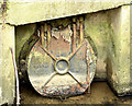 J4174 : Ames Crosta Mills drain flap, Dundonald (December 2014) by Albert Bridge