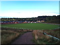 New playing field behind new housing estate in Silverdale