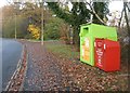 Random recycling bins