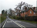 Houses by A524 in Albrighton