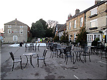 SE6183 : Erecting  an  ice rink  outside  the  Black  Swan (2) by Martin Dawes