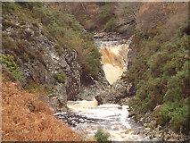 NC9121 : Waterfall near Baile an Òr by Carron K