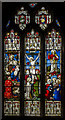 Stained glass window, St Andrew