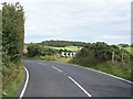 Sharp bend in the Bann Road east of the Leitrim Road junction