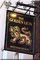 The Golden Lion sign