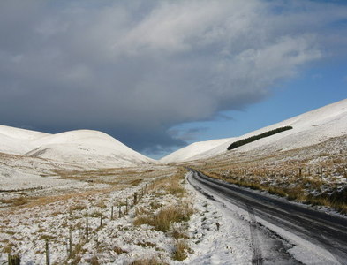 NT3444 : The B709 in the Moorfoot Hills by M J Richardson