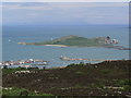 O2841 : Howth Harbour & Ireland's Eye from Ben of Howth (Mountains of Mourne in distance) by Colin Park