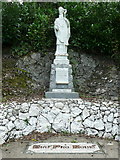 S4034 : Statue of a Bishop in Windgap Grotto by Humphrey Bolton