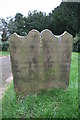 1737 gravestone in Riby churchyard