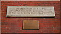 Memorial to London blitz in Dovecote Green, Chelsea