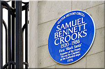 J3374 : Dean Crooks plaque, Belfast (December 2014) by Albert Bridge