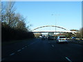 Sheffield Parkway crossed by a footbridge