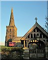 Lych gate and church, Menheniot