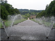 SK2670 : Looking down the Cascade at Chatsworth Park by David Hillas