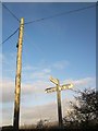 Signpost near Trewint