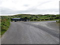 Junction with private farm road on the Legananny Hall Road