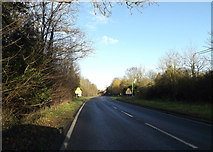 TM3968 : Entering Yoxford on the A12 Main Road by Geographer