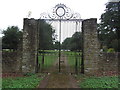 Wrought iron gates at Brewer