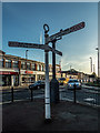 Original Signpost at The Triangle, Palmers Green, London N13