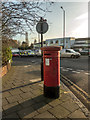TQ3193 : Victorian Pillar Box, Hedge Lane, Palmers Green, London N13 by Christine Matthews