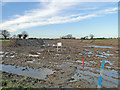 Construction site of a new road