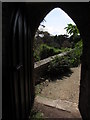 Clevedon Court - View through door in terraced garden