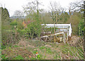 SO7342 : Trio of Greenhouses at Old Colwall Garden by Trevor Rickard