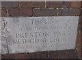 Southwick Methodist Church: commemoration stone (ii)