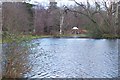 NT4578 : Ornamental lake, Gosford Estate by Jim Barton