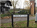 TL3960 : Church Lane sign by Geographer