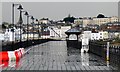 SZ5993 : Wet Sunday afternoon on Ryde Pier by nick macneill