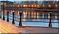 The Lagan Walkway, Belfast (night view) (December 2014)