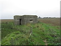 Pill box on North Downs Way at Cheriton Hill