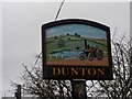 Dunton village sign (close-up)