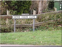 TL2356 : Home Farm Close sign by Geographer