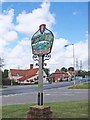 TM4460 : Aldringham village sign by Adrian S Pye