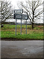 TL2155 : Roadsigns on Pitsdean Road by Geographer