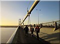 TA0224 : Walking  to  Lincolnshire  over  the  Humber  Bridge by Martin Dawes