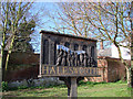 TM3877 : Halesworth town sign by Adrian S Pye