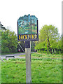 TL7970 : Lackford village sign by Adrian S Pye